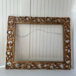 Antique Wood Frames | Ornate Oval Frame | Vintage Gallery Wall Decor | Baroque & Victorian Style Frame | Vintage Wood Frame |
