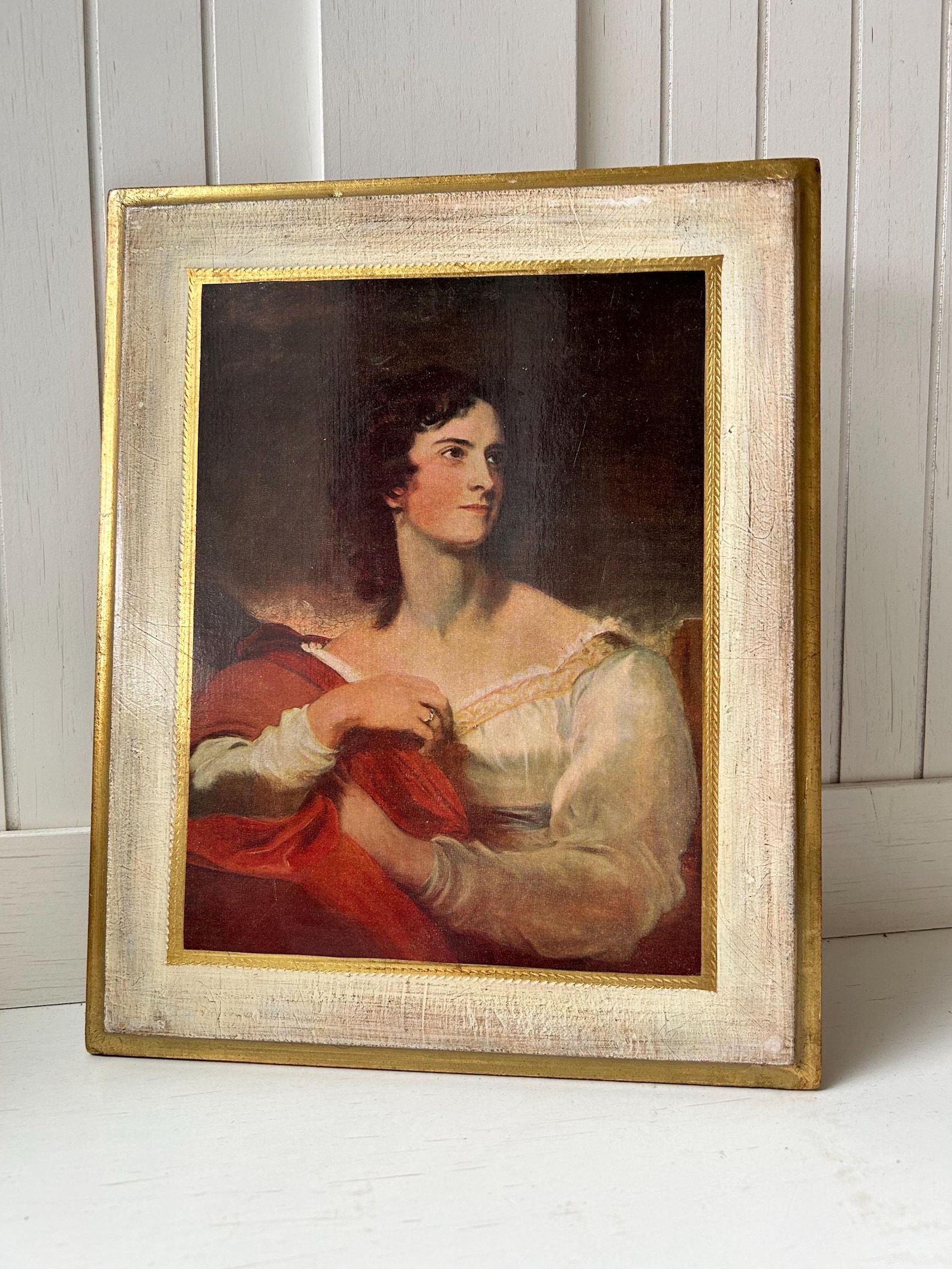 Vintage Florentine Wall Plaque Moody Florentina