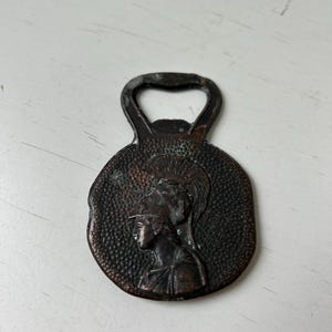 Vintage Brass Medallion | Vintage Greek Bottle Opener | Vintage Roman bottle opener | Made in Greece | Vintage Napoleon Bottle Opener