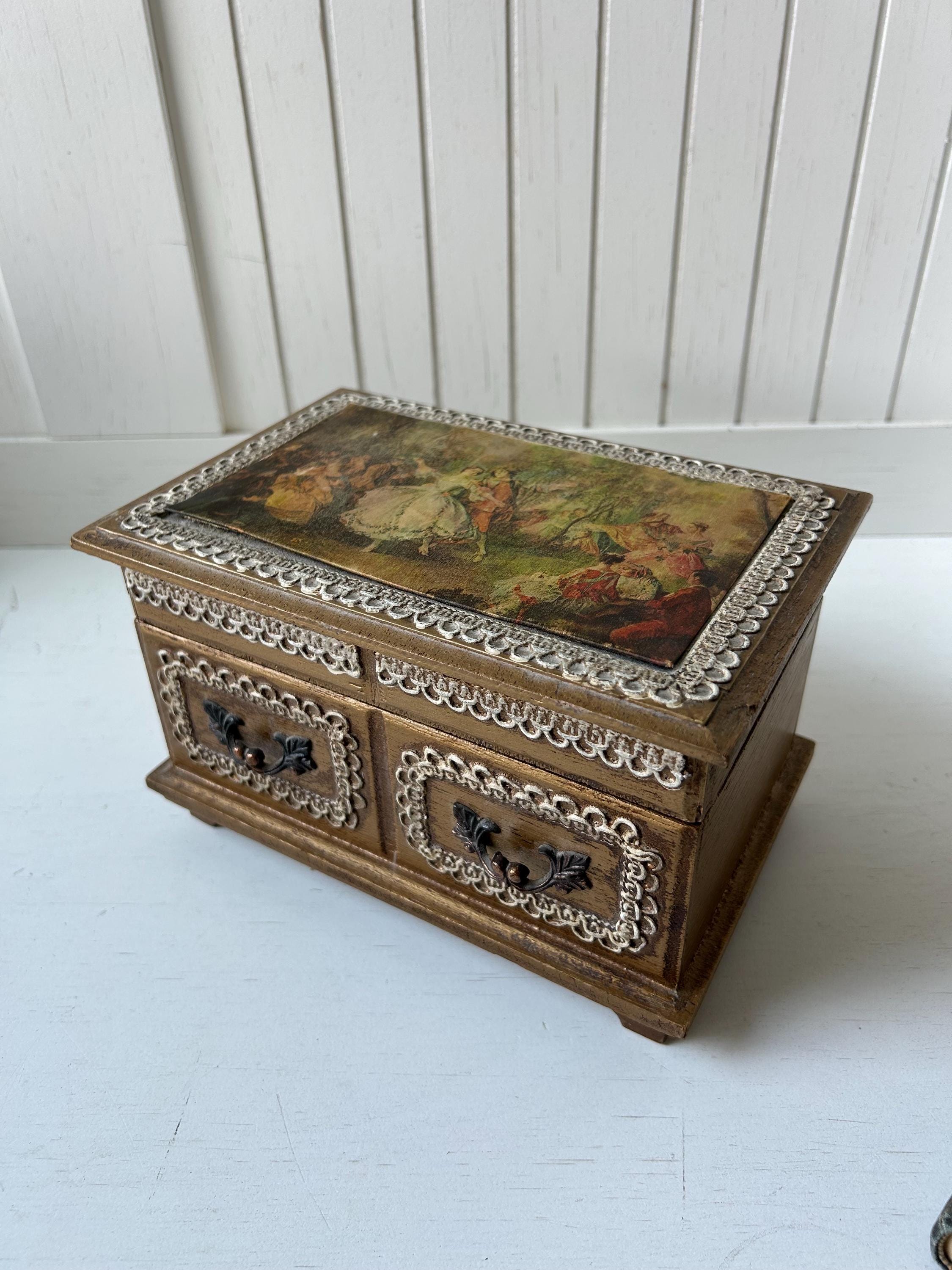 週末セール ビンテージ Florentine調 ジュエリーボックス 週末セール ビンテージ Florentine調 ジュエリーボックス 週末セール