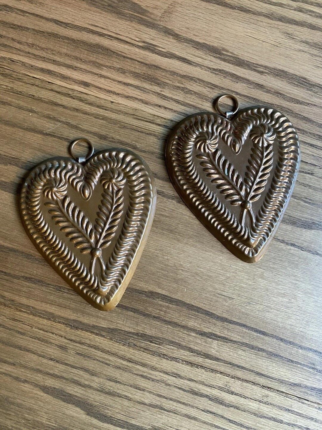 Vintage Birth Gramm Copper Tin Lined Chocolate Mold Switzerland