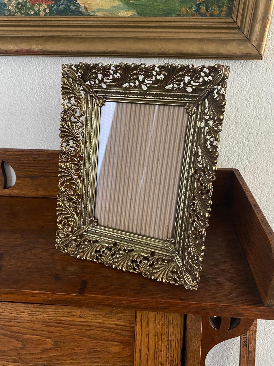 Vintage Frame Gold Ornate Metal Filigree MCM Hollywood Regency 5x7 - Etsy