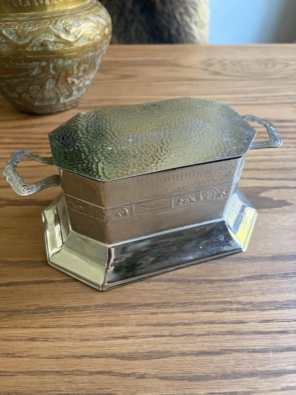 Antique Silver Tea Caddy - Etsy