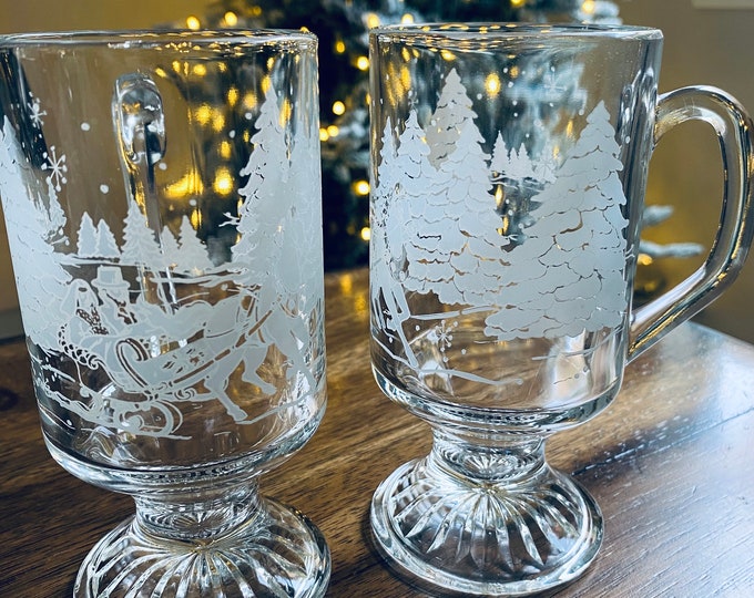 Vintage Irish Coffee Mugs, Pair Etsy