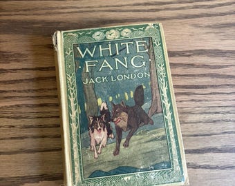 Édition ancienne de 1906, reliée, Croc-Blanc de Jack London, Grosset & Dunlap
