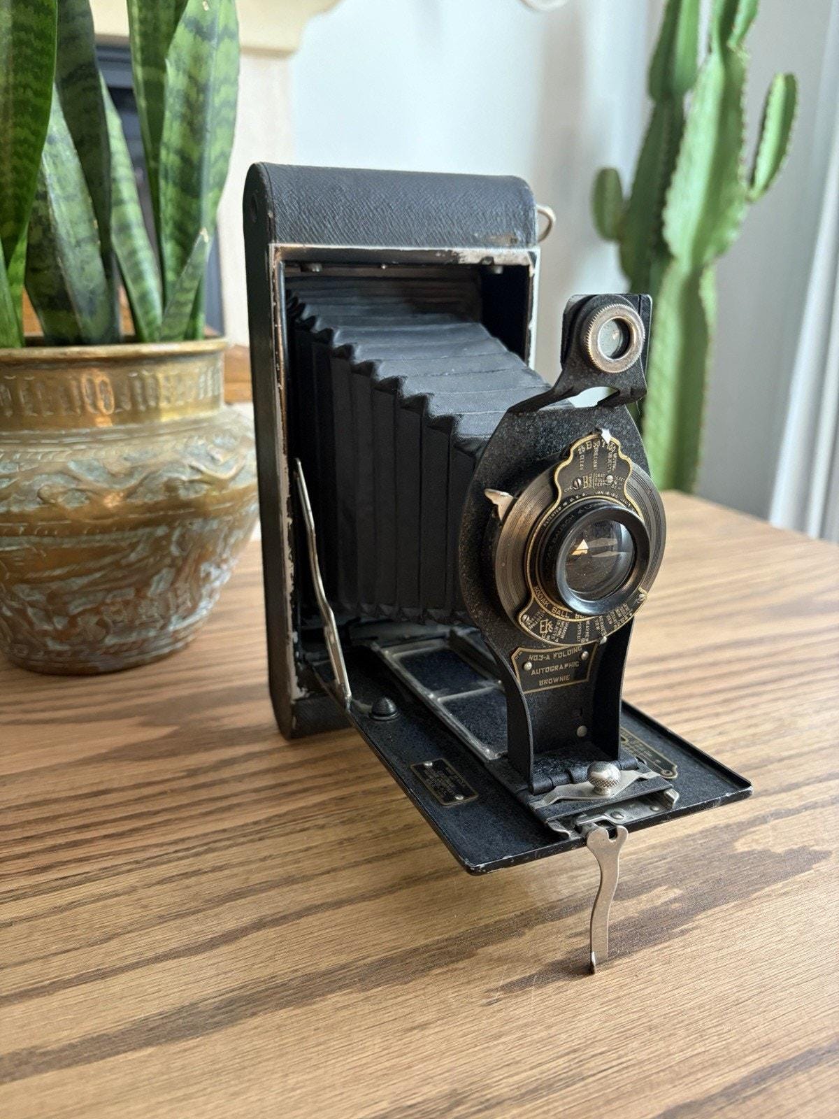 Kodak no. 2 folding autographic brownie camera - Etsy 日本