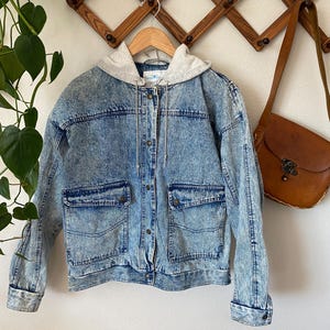Vintage 80s Sergio Valente Acid Wash Denim Jacket - Medium
