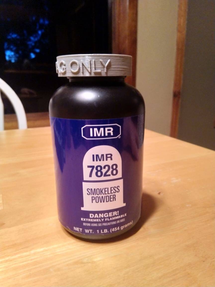 3D Printed Reloading Gunpowder Container Label Cap - Etsy
