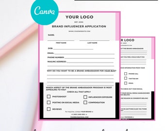 Brand Ambassador / Social Media Influencer Application