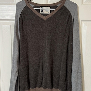 Vintage 2006  Gap Cashmere Cotton Blend  pull Over V-Neck Sweater Women Size xL