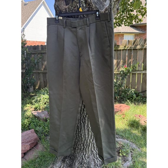 Vintage Dockers Pleated Dress Pants, Hunter Green Baggy Fit (36x32)  Deadstock - Etsy