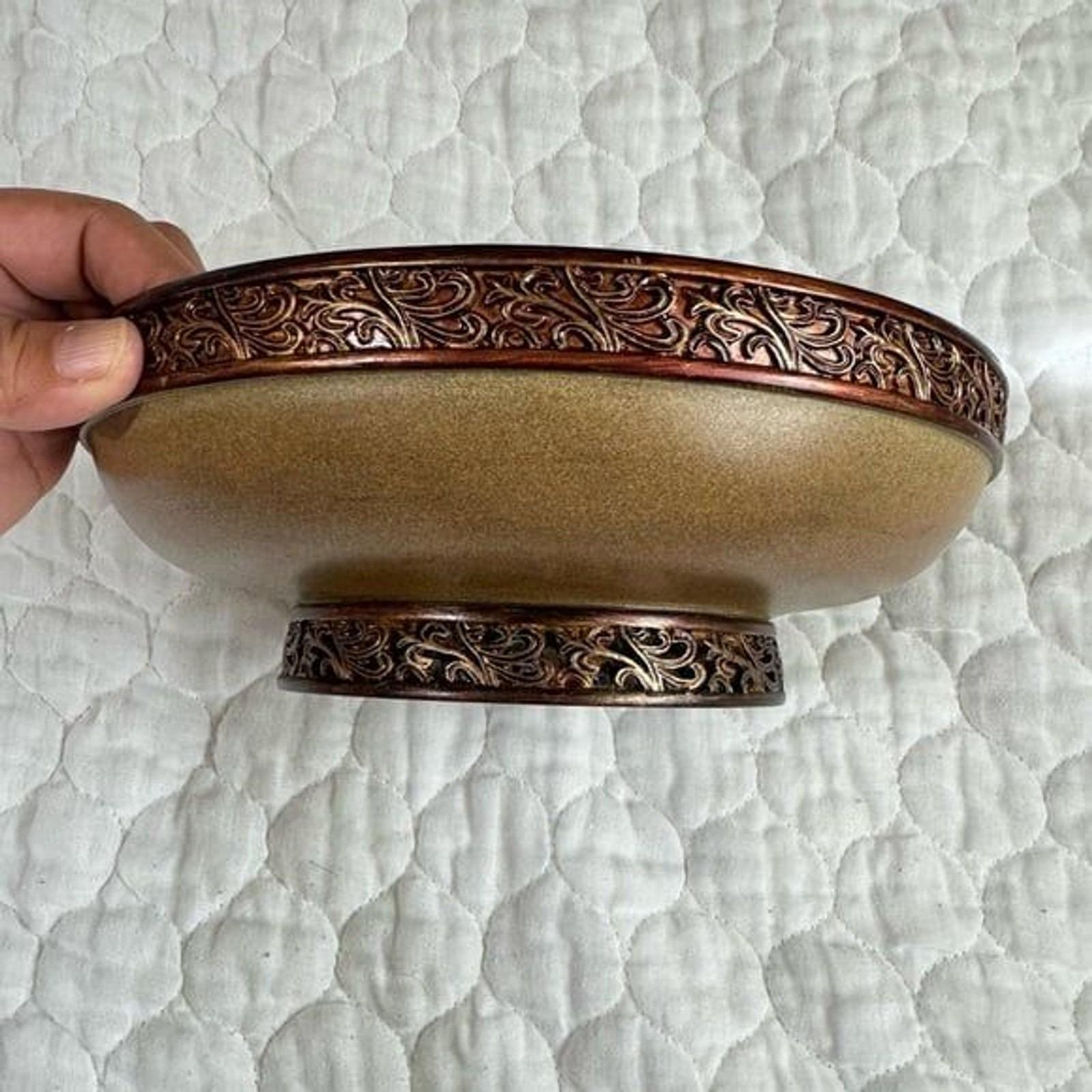 Ensinso Stone Encino Potpourri Bowl Br Taupe Stone Color - Etsy