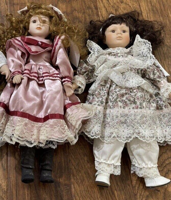 JOLIE ROBE ANCIENNE POUR POUPEE ANCIENNE - TBE
