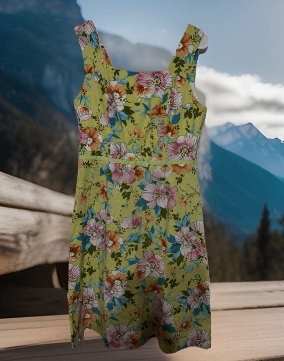 Vintage Rabbit Designs Floral Sheath Dress, Cottagecore (size 10) - Etsy Vintage Rabbit Designs Floral Sheath Dress, Cottagecore (size 10) - Etsy