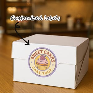 Custom Bakery Labels,Personalized Bread Stickers,Bakery Label,Free Design Sticker,Small Business Stickers,Stickers for Baked Goods