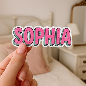 Waterproof Name Labels for Kids,Custom Name Stickers,Personalized Vinyl Decals,School Supplies,Water Bottles,Notebooks,Cute Durable Stickers