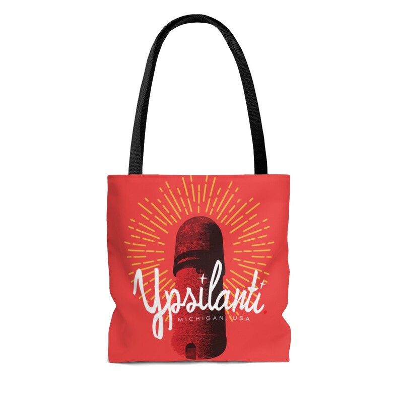 Ypsilanti Water Tower Red Tote Bag