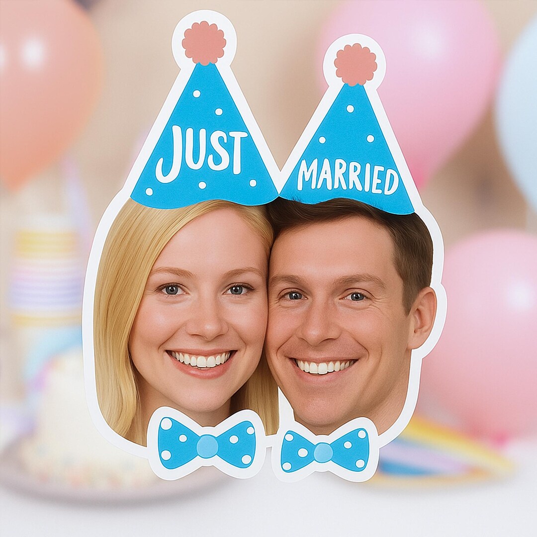 Custom Couple Stickers,personalized Photo Funny Wedding Stickers,bride ...