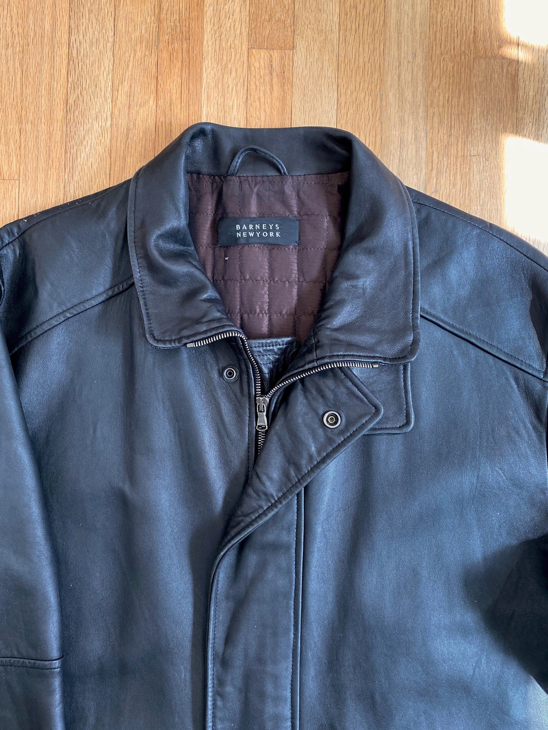 希少 80s ヴィンテージ BARNEYSNEWYORK レザージャケット XL 希少 80s ヴィンテージ BARNEYSNEWYORK レザージャケット XL