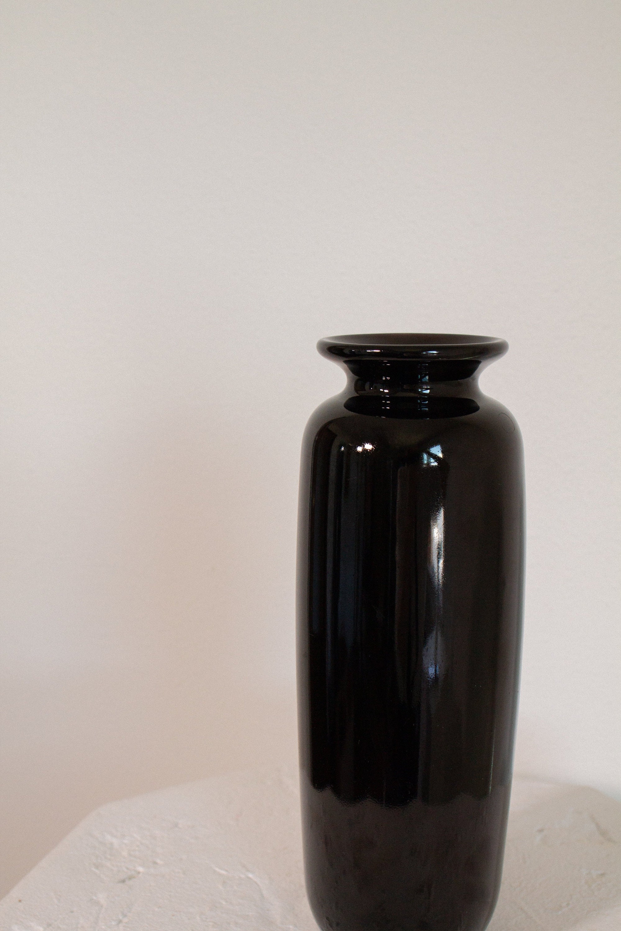 Y2K deep purple tall art glass vase D270 Etsy