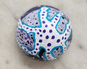 Abstract Painted Eggshell, Protection Amulet