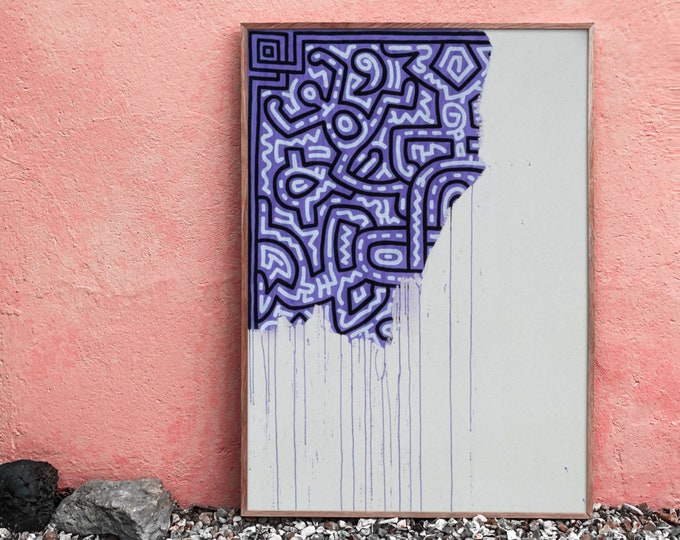 Unfinished Painting By Keith Haring Exhibition Poster Etsy Il 680x540.3416922621 E4pq