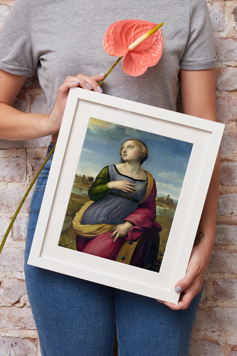 Saint Catherine of Alexandria Raphael by Raffaello Sanzio Da - Etsy