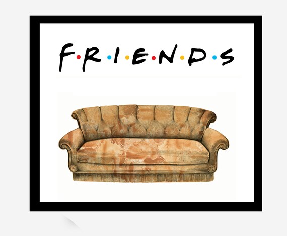 Friends Tv Show Friends Tv Show Sofa Gifts Poster Etsy