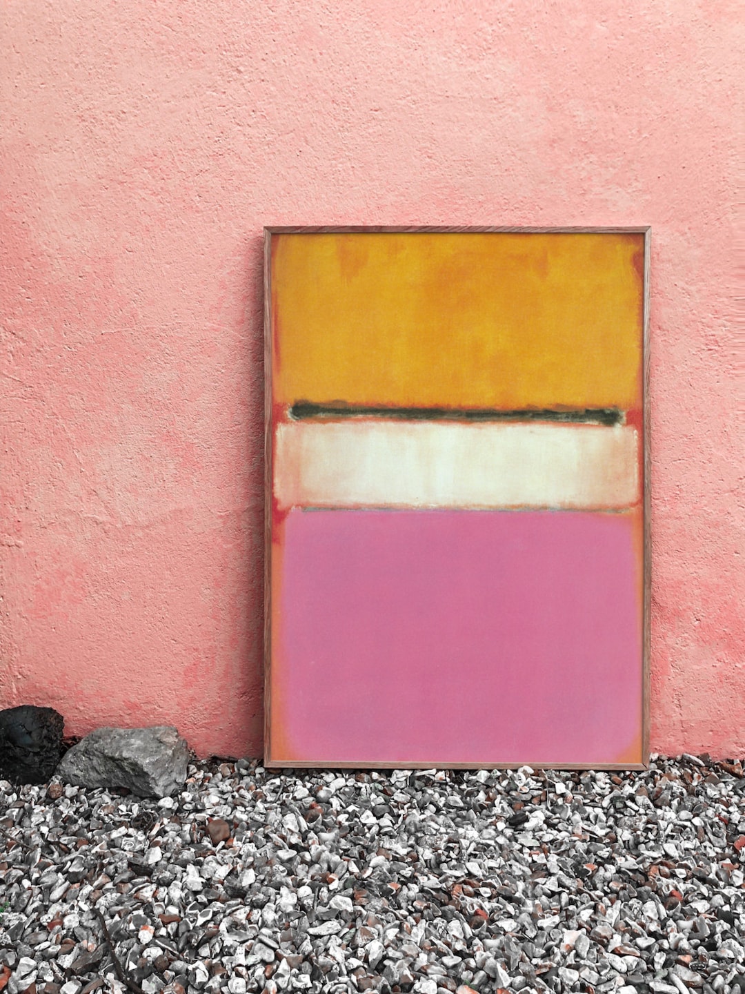 White Center yellow, Pink and Lavender on Rose, by Mark Rothko