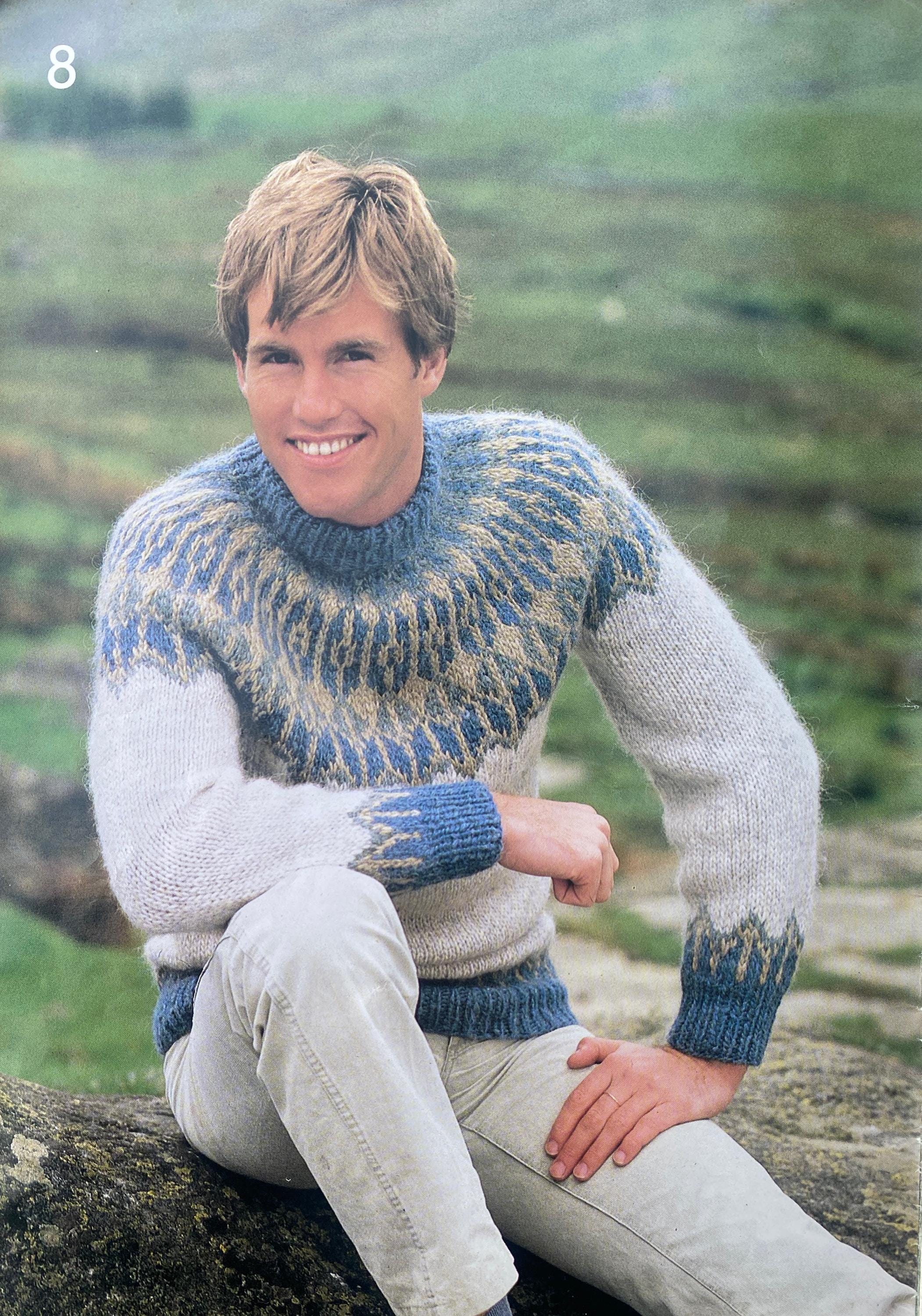 Samband Pattern Vintage 1980s Samband Iceland Knitting Patterns Book Lopapeysa Digital ...