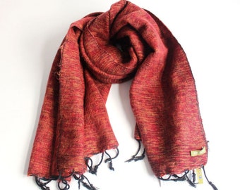 Maroon High Quality Yak Wool Shawl