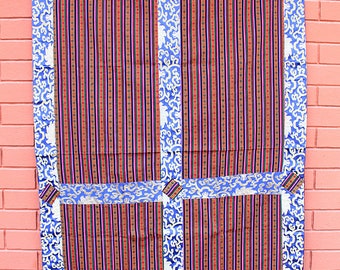 Silk Border Bhutanese Fabric Door/ Wall Hanging Curtain