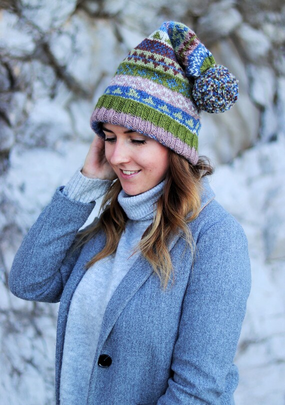 Winter Sherpa Pom Pom Beanie - Etsy 