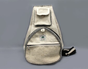 hemp sling backpack