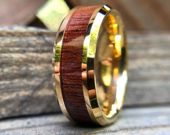 KOA Wood Tungsten Rings