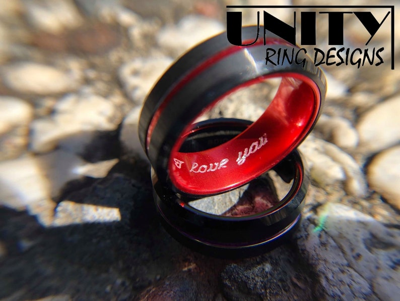 Custom Engraving Personalized Engraving Inside Ring Engraving Hand Engraving For Tungsten Rings By UnityRingDesigns