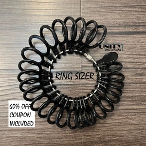 UnityRingDesigns Ringmaß, Ringmaß für Frauen und Männer, Fingermaß, kostenloser Ringmaß
