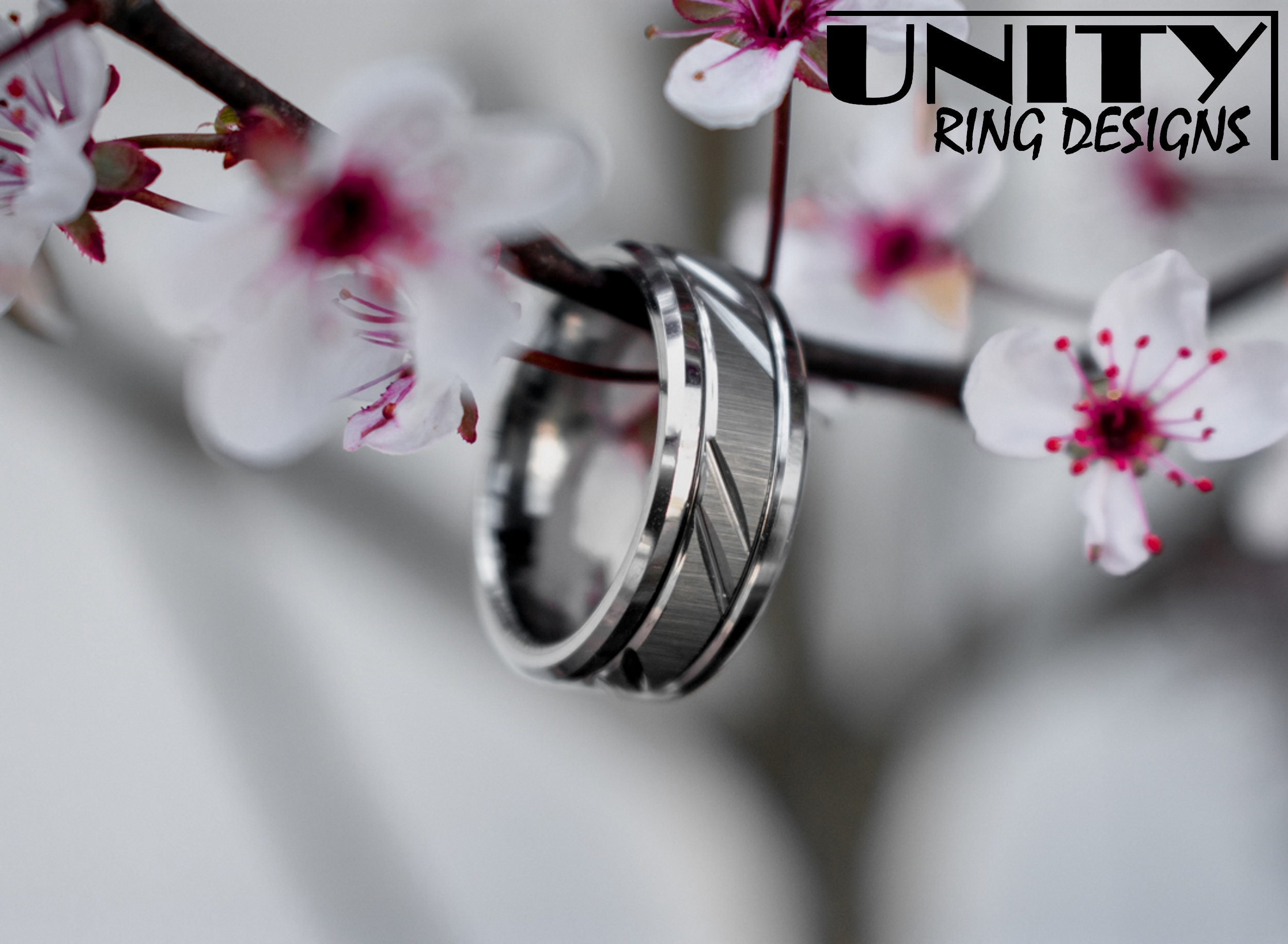 Silver Diamond Cut Tungsten Ring — Tungsten Rings Tungsten Rings