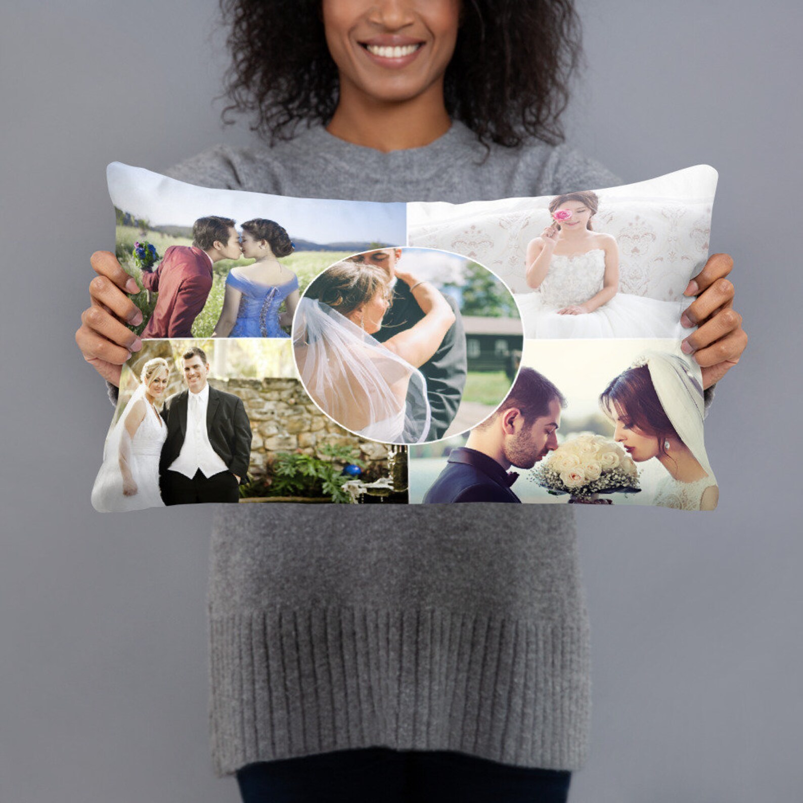 Custom Collage Pillow Custom Photos Pillow Personalized Etsy