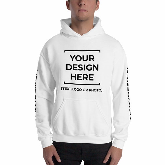 Design Your Own Hoodie Put Anything Photo Custom Text | Etsy