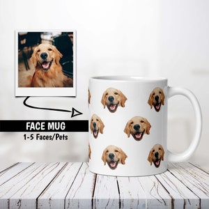 Custom Dog Face Mug, Personalized Pet Mug, Dog Mom Gift, Personalized Gift, Photo Mug, Custom Mug, Gift For Dog Lover, Dog Mom, Dog Dad