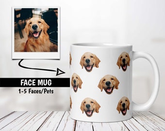 Custom Dog Face Mug, Personalized Pet Mug, Dog Mom Gift, Personalized Gift, Photo Mug, Custom Mug, Gift For Dog Lover, Dog Mom, Dog Dad