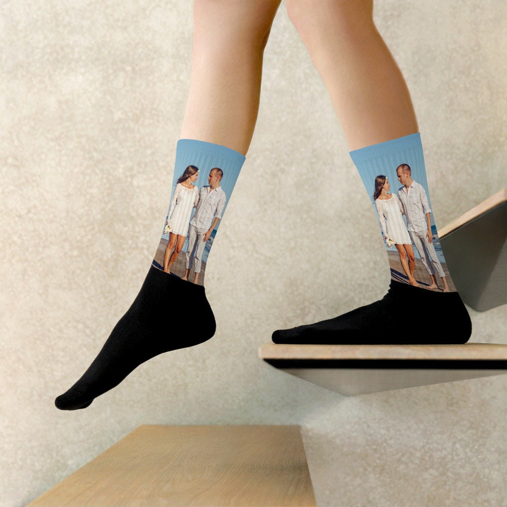 Custom Photo Socks Custom Socks Text Socks Logo Socks Etsy Ireland