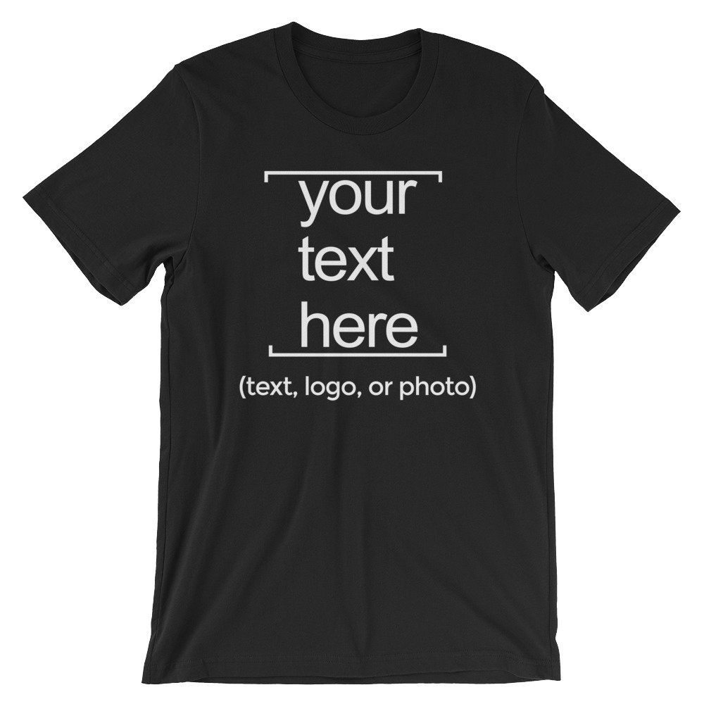 Custom Text T-shirt Custom T-Shirt Customized Personalized | Etsy