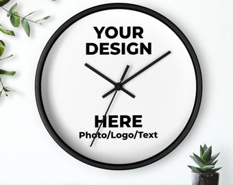 Benutzerdefinierte Wanduhr, personalisierte Wanduhr, Fotowanduhr, Hausdekoration Uhr, Bilduhr, Logo Wanduhr, Benutzerdefinierte Text Uhr