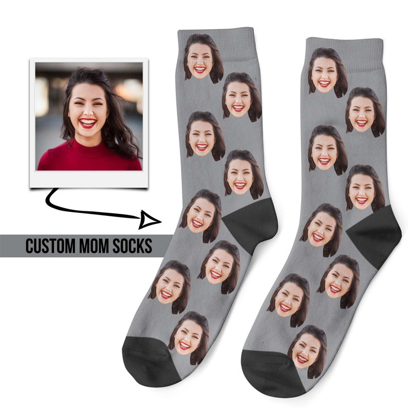 Custom Face Socks Personalized Photo Socks Wedding Socks image 0