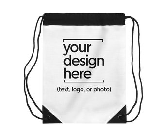 Sac de cordon de conception, sac photo, sac de logo, sac à dos d'image personnalisé, sac à dos personnalisé, sac de texte personnalisé, sac de gymnastique, sac de nom personnalisé
