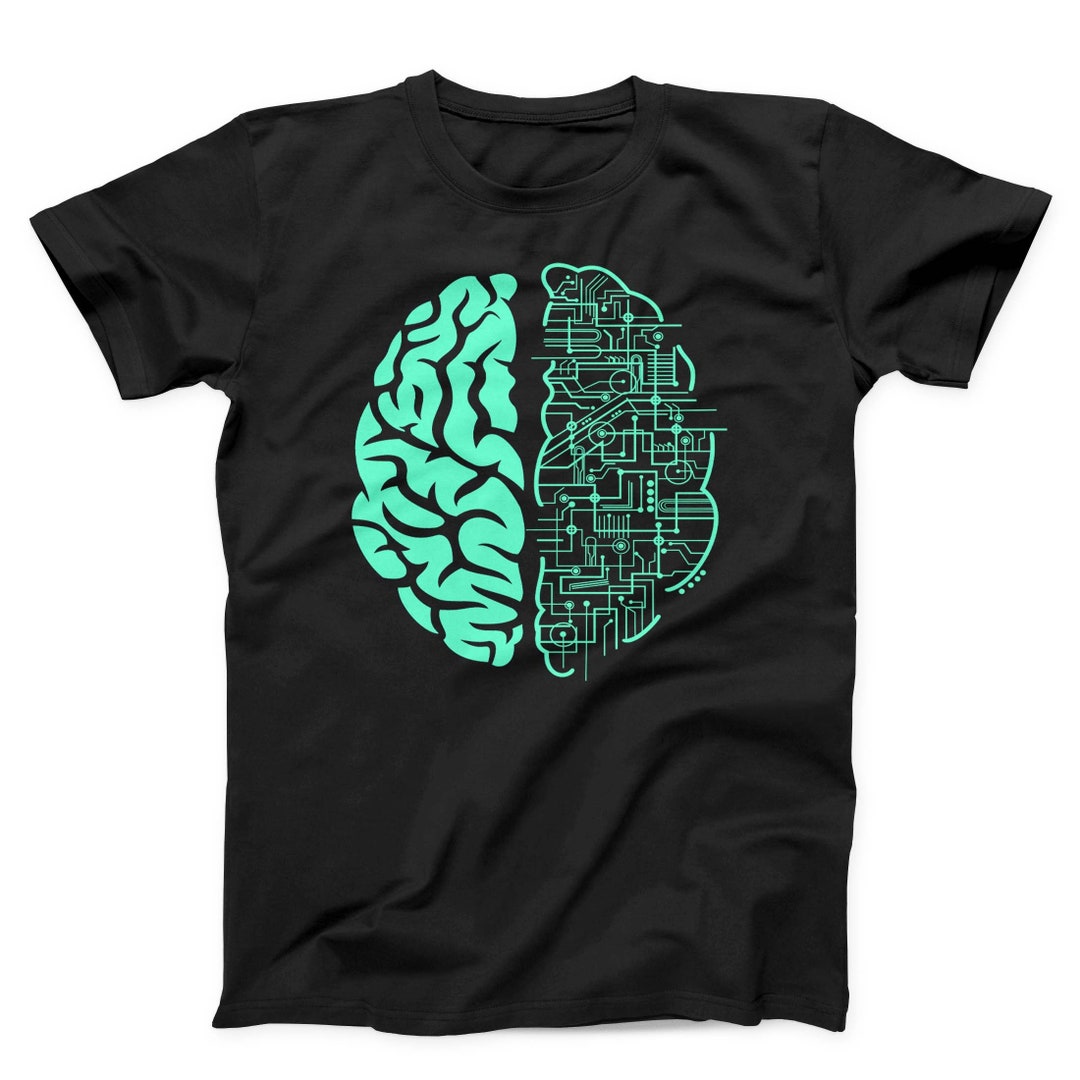 Electric Brain Unisex T-shirt Digital Brain Shirt Funny - Etsy