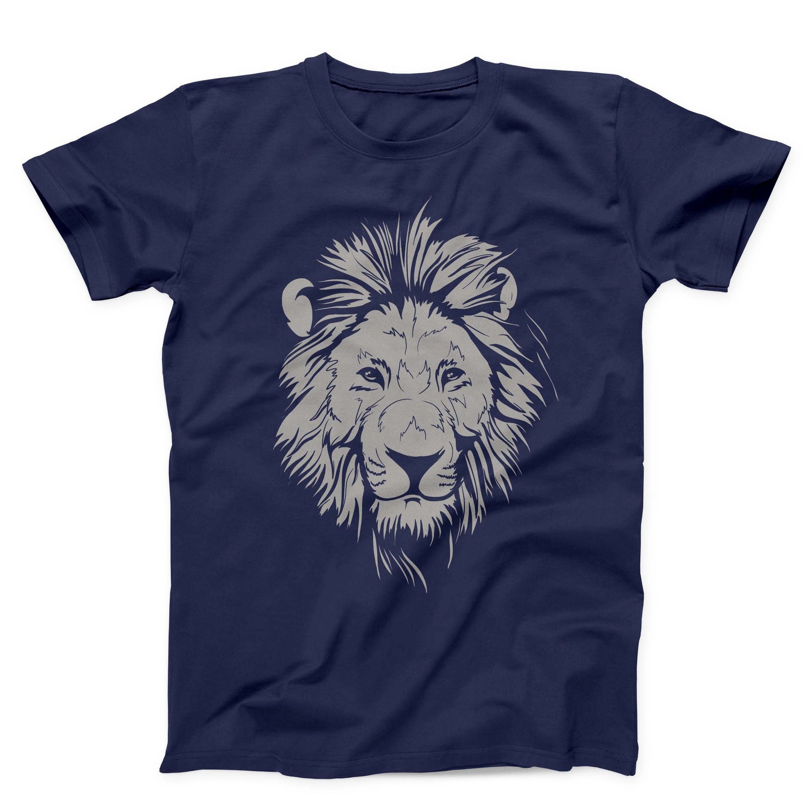 Lion Face Unisex T-shirt Lion Head Creative Tee Funny Lion - Etsy