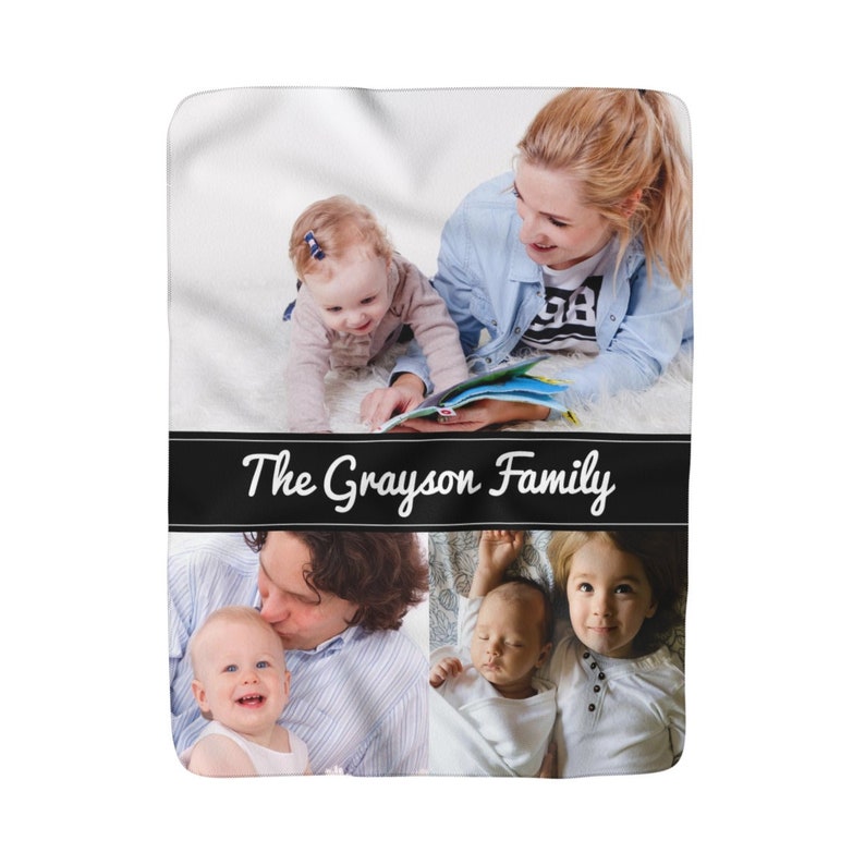 Custom Photo Blanket Personalized Photo Soft Blanket Sherpa Etsy